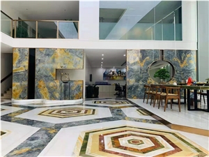 Greece Athens White Jade Onyx Polished Custom Countertops